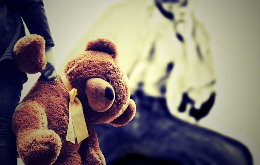 der Teddybär vermittelt Sicherheit